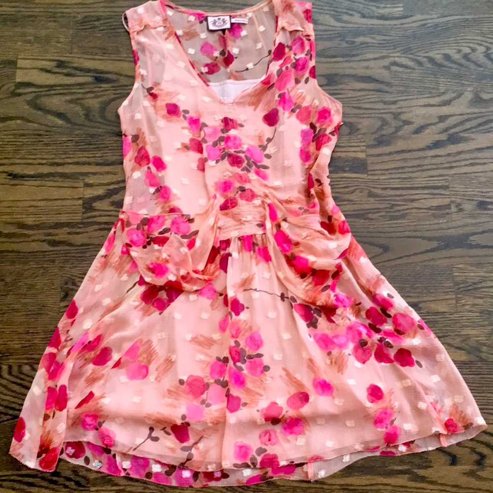 NWOT Juicy Couture silk dress in pink